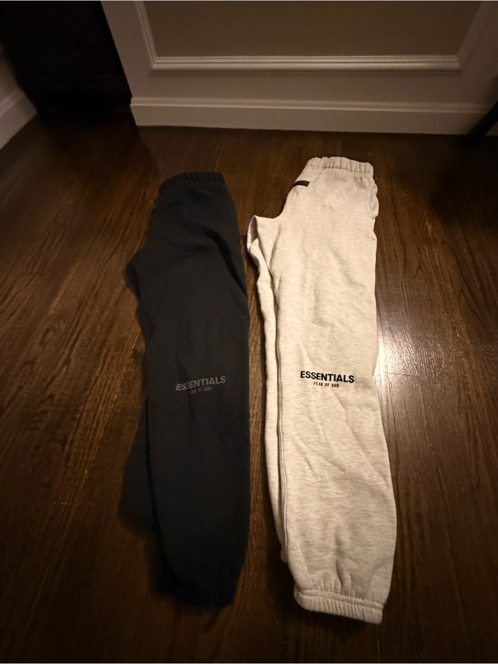 ESSENTIALS Sweatpants - Black and Light Gray bundle. Preloved good condition.